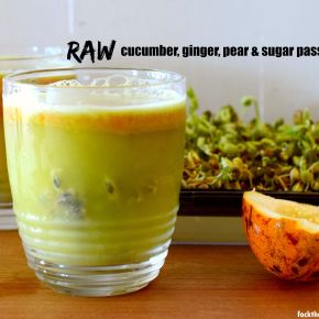 raw juice w sweet passionfruit
